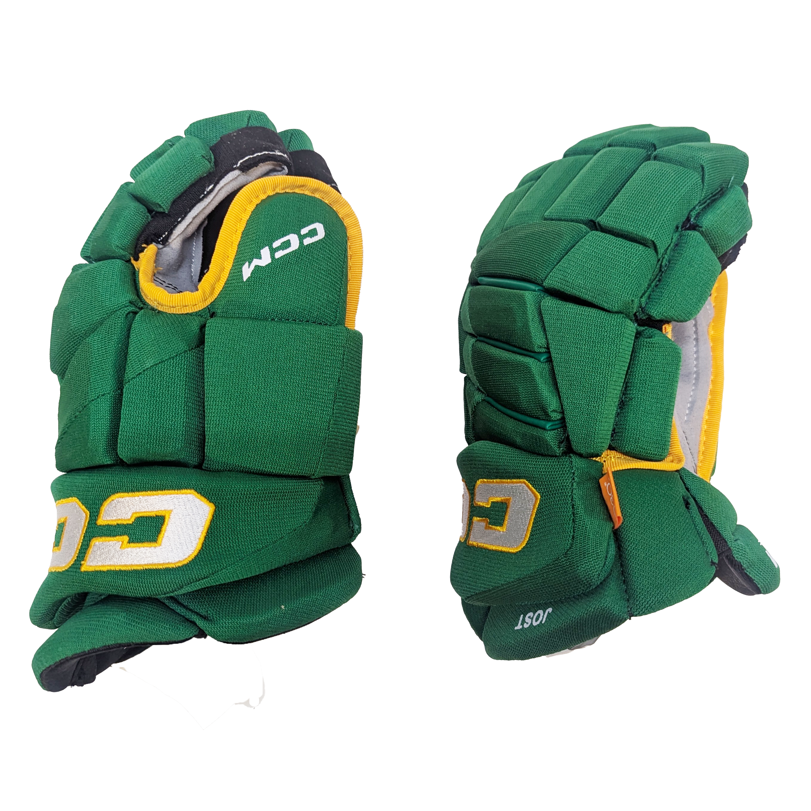 CCM HGJS - Gant NHL Pro Stock - Tyson Jost (vert/jaune)